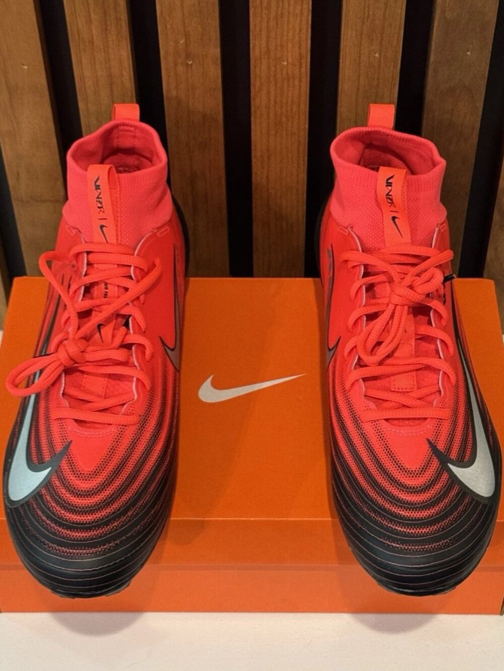 SIZE 11.5 - Nike Vapor Pro 1 NRG Football Cleat Red Crimson Black HF9409-600 NEW